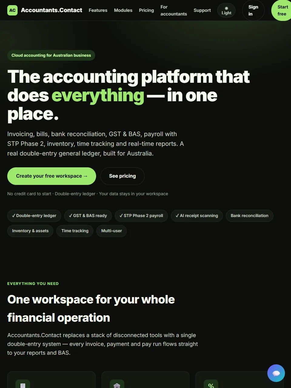 Screenshot of the Accountants.Contact site at accountants.contact